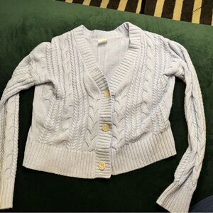 Abercrombie preppy sweater size 9/10 light blue